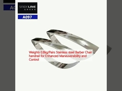 Ağırlık 0.8kg/Çifte Daha İyi Manevra ve Kontrol için Paslanmaz Çelik Berber Sandalyesi korkuluk