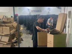 Fabrika toptan Black Nylon Ofis Sandalyesi Bel desteği ve rotorları ile döner taban