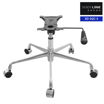 Modern Ergonomik Caster Sandalye Üssü Alüminyum Alaşım Tekerlek Üssü Ofis Sandalyesi İçin
