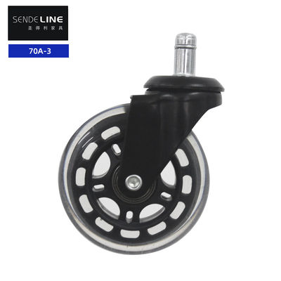 Metal Ofis Sandalyesi Tekerleği Değiştirme 75mm Tıbbi Döner Sandalye Tekerleği Değiştirme
