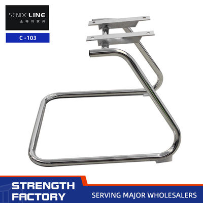 İyi fiyat Chrome kaplama Ofis Sandalyesi Metal Çerçeve Elektroplat / Siyah Yay Çerçeve çevrimiçi