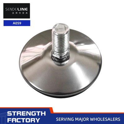 İyi fiyat Gümüş bitirme ayarlanabilir masa bacakları 12 / 13mm uzunluğunda iplik ofis sandalyesi ayağı çevrimiçi