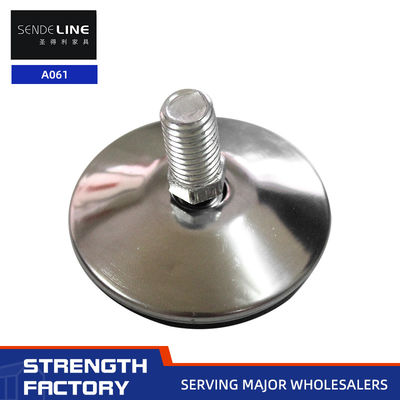 İyi fiyat Siyah demir tabanlı sandalye ayak değiştirme kaymaz 12 mm / 13 mm iplik uzunluğu çevrimiçi