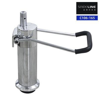 İyi fiyat 200kg Petrol Pompası Berber Sandalye Temel dökme demir krom salon sandalyesi Hidrolik taban çevrimiçi