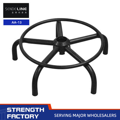 İyi fiyat Sprey siyah bar tabure aksesuarları 430mm Five Star Foot PU sandalye tabanı çevrimiçi