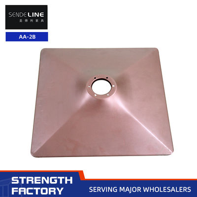 İyi fiyat Kırmızı kahverengi özel renk ile kare soğuk plaka damgalama berber sandalyesi tabanı çevrimiçi