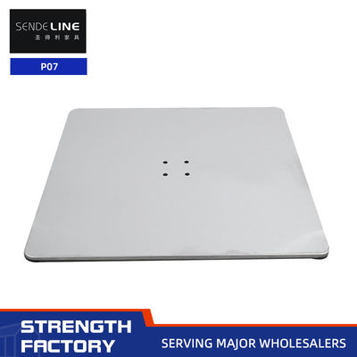 İyi fiyat Kare Katı Demir Plaka Paslanmaz Çelik Fırçalama Yüzeyi 4 Delik Berber Sandalyesi Üssü çevrimiçi