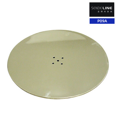 İyi fiyat Altın kaplama paslanmaz çelik kaplama berber koltuğu tabanı 11kg ağırlığı 10mm duvar kalınlığı çevrimiçi