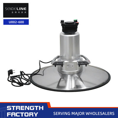 İyi fiyat 600mm Chrome Berber Sandalye Temel Elektrik 140# Salon Saç Ekipmanı Parçası - Yükseklik Düzenlenebilir 41-53cm çevrimiçi