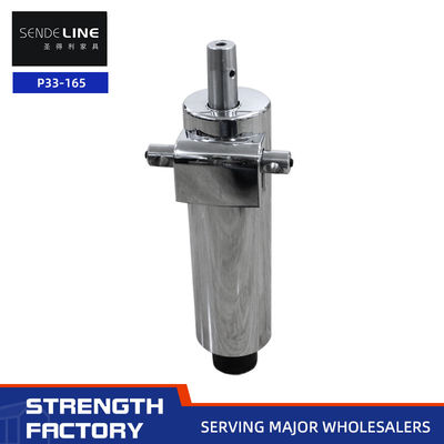 İyi fiyat 165mm yolculuk Chrome Berber Sandalye Temel 5.2 Kg dökme demir yağ pompası 200 N yükleme basıncı çevrimiçi