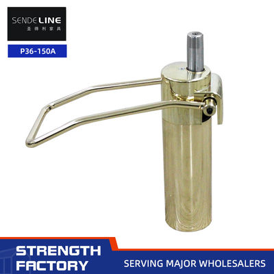 İyi fiyat Altın 5 kg dökme demir berber sandalyesi 150 mm yolculuk ile taban Hidrolik pompa asansörü çevrimiçi