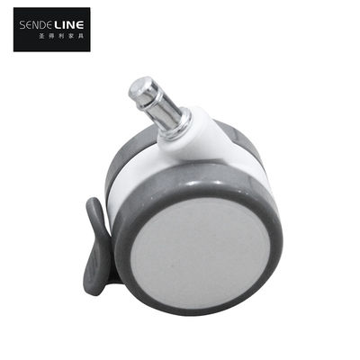 İyi fiyat 65mm PVC bant fren Ofis Sandalyesi Yüksek Yük Kapasitesi ve Yumuşak Yuvarlama ile Caster çevrimiçi