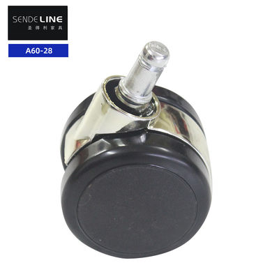 60mm sessiz ve dayanıklı Nylon Sandalye Tekerleği Kart Test Ekleyici ile Değiştirme