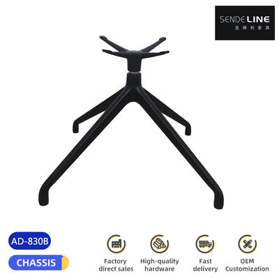 İyi fiyat Ergonomik dönen metal dönen sandalye tabanı Siyah alüminyum ofis tabanı çevrimiçi