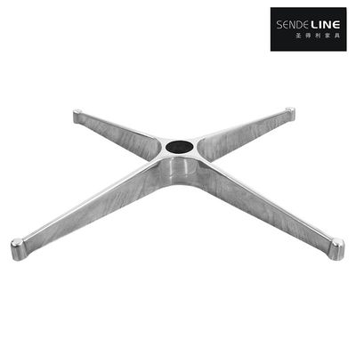 Ofis Sandalyesi 4 yıldızlı Taban Cilalı Renk / Krom Renkli Alüminyum Alaşımlı Döküm Entegre Kalıplama