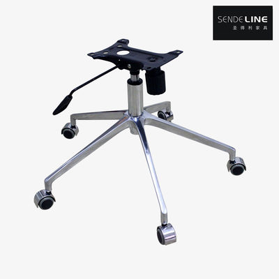 Ergonomik olarak ayarlanabilir ofis koltuğu, 700mm cilalı alüminyum alaşımlı taban