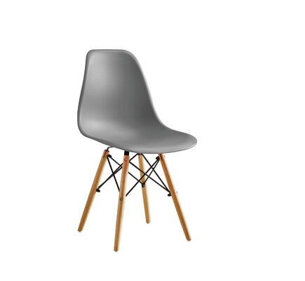 İyi fiyat Ofis Toplantı Odası Kafeterya ve Bekleme Alanı Oturma Grupları için Gri Modern Plastik Sandalye Ergonomik Tasarım çevrimiçi