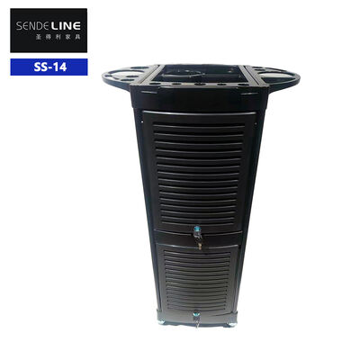 İyi fiyat Plastik saç salonları depolama arabası 5 katlı ve berber dükkanları için 40*51*80cm boyutlu çevrimiçi